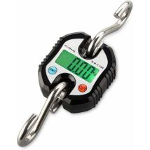 Hanbing - Ahlsen Báscula De Equipaje Maleta Con 2 Ganchos Grúa Digital De Acero Inoxidable Báscula Colgante Electrónica Lcd Portátil Para Casa Granja 