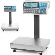 Báscula de plataforma con brazo, m 60 kg, 280x350 mm, homologada para el comercio