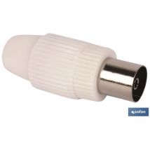 Connecteur d'antenne femelle droit (9,5 mm)