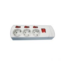 Electro Dh - Base à trois prises avec interrupteurs indépendants 16A/250V sans câble . Thermostable 36.186/SC 843055552130139