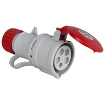 Base Cetac 1100057 3P+N+T 380V/16A Rojo