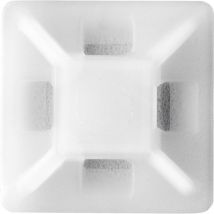 Debflex - 702401 - Soporte adhesivo para Brida de 3,6 mm Transparente Bolsa de 25