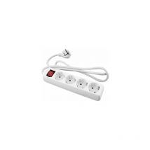 Base blanca onlex t/t interruptor cable 3 mts 4 tomas