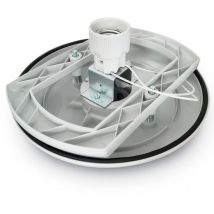 Base gris de policarbonato para bola E27