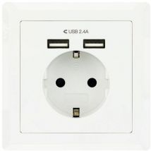 Base Chuko Plug With 2 Sockets Usb 10.35.0010