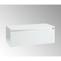 Tft Home Furniture - Mobile da Bagno Sospeso e Cassetto Soft Closing per Lavabo in Appoggio in Melaminico 100x45x37cm tft Ibiza Bianco