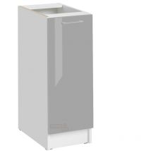 Mobile base da cucina Eco Grigio Brillante a 1 anta L 30 cm