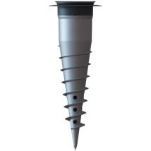 Gard&rock - Base d'ancrage en aluminium, à visser ou à sceller, pour vos équipements de plein air