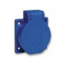 Coma - Base de enchufe schuko con tapa para empotrar 1461 de