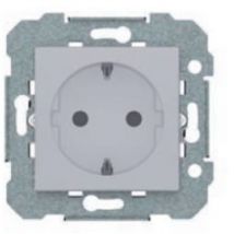 BJC - Base de prise 2P + tt argent Viva 23524-PL