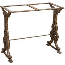 Base de table en fonte avec finition antique