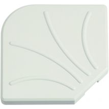 Base en béton peperino blanc et décoration pour parapluie latérale pierre rose 25KG