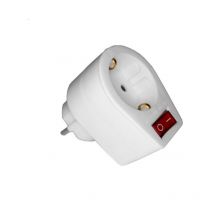 Base enchufe con interruptor luminoso schuko