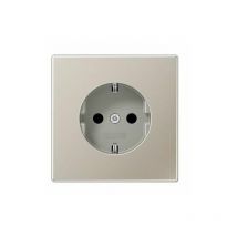 Jung - Base enchufe schuko 16A 250V acero ES1521KI