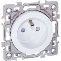 Eur Ohm - Toma de corriente 2P+T 16A - cuadrada Blanca - con garras