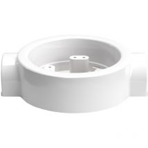 Base in porcellana per presa elettrica e interruttore/deviatore compatibile con Creative-Tubes - da 1 a 4 uscite Bianco - 2 in linea