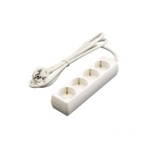 Base enchufe DUOLEC múltiple con cable. 4 tomas - talla