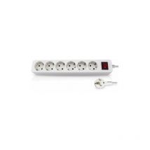 GSC - Base multiple 6 prises avec interrupteur câble 3m 0800877