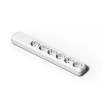 Regleta de Enchufes con 6 Tomas sin Cable Blanca Famatel 2507