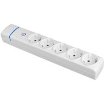 Solera - Base Múltiple 5 Tomas 16A 250V Blanco Serie Ion