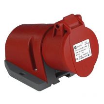 Aparelec - Base mural cetac industrial 3P+N+T 32A 380/415V IP44