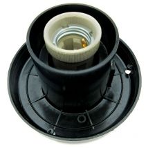 Base negra de policarbonato para bola bayoneta E27 Negro Ø400 Negro Ø400