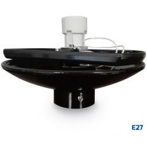 Base negra de policarbonato para bola E27