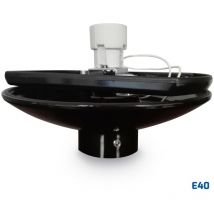 Base negra de policarbonato para bola E40