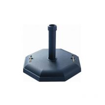 Base per Ombrellone 32Kg Ottagonale Nero Polycrete - Amicasa