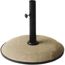 Base ombrellone in cemento colorato tonda 50 cm Kroma - 25 Kg Beige