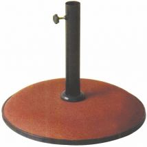 Base ombrellone in cemento colorato tonda 50 cm Kroma - 35 Kg Red