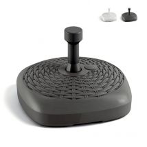 Base ombrellone in plastica 12 litri acqua sabbia rattan Adriatic Colore: Antracite