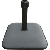 Base per ombrellone quadrata in cemento colorato 25 Kg 45x45 cm kroma gdlc - Grey
