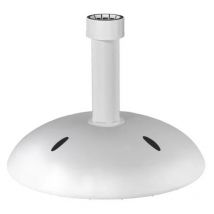 Base per ombrellone zavorrata in cemento bianco, 20 kg, l 45 x p 45 x a 11 cm Helcosol