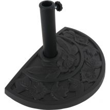 Base piede per ombrellone modello Parla acciaio nero 9kg