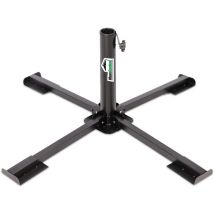 Maxxgarden Base Per Ombrellone – Supporto In Ferro A Quattro Gambe Pieghevole E Regolabile – Portatile Per Giardino E Campeggio – 88 X 88 X 36 Cm