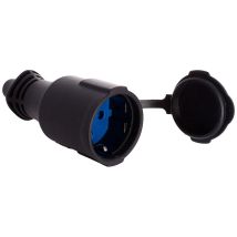Solera - Base a Air En Caoutchouc Avec Couvercle 16a 250v T/Tl Ip44 4.8mm Noir 5707c