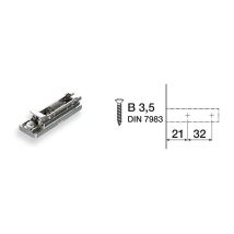 Base Cerniera Regolabile SALICE H.3 – Foratura 21-32 mm – Materiale zama