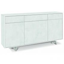 Madia Quadrante 3 ante 3 cassetti push-pull 92 x 164 x 41 cm Ossido Bianco