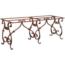 Base table en fer forgé L200xPR70x74 cm