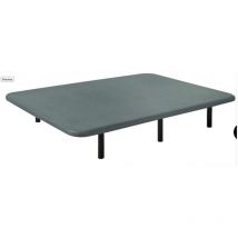 Base tapizada L2 3D 135x190 cm – Estructura acero curvado 30x30 mm – Tablero DM 10 mm – Color gris