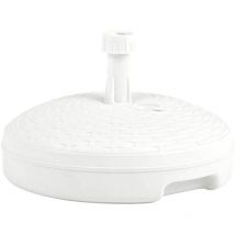 Pied De Parasol 20 l Couleur: Blanc Ø45x15cm Ipae Progarden