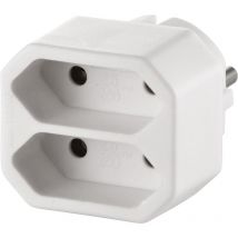 1596298 1 Stück Steckdosen-Verteiler Weiß - Basetech