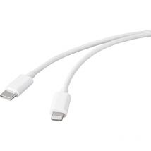 Basetech - Câble usb usb 2.0 usb-c mâle, Connecteur Lightning 2.00 m blanc BT-2347612