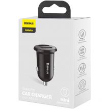 Baseus Gain Pro Universal Black Cigarette Lighter de Quick Charge Auto
