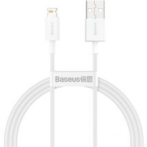 Basetech - Cable usb Superior Iphone Lightning 2.4A 1m Blanco
