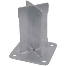 Basfix floor base per palo alupost da avvitare Nortene accessori arredo interno esterno giardino