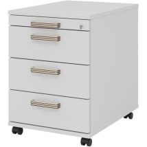 bümö Rollcontainer – 3 Schubladen – 59 cm Höhe – 42,8 cm Breite – 58 cm Tiefe – Grau