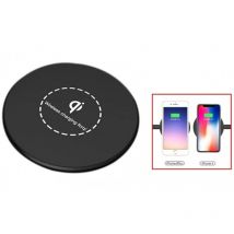 Trade Shop - RUNDE KABELLOSE QI-LADESTATION UNIVERSAL LADEGERÄT PLATTFORM -