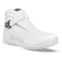 Sicherheitsstiefel – Weiß – Wasserabweisendes Obermaterial – Verstellbarer Klettverschluss – Atmungsaktiv – Größe 40